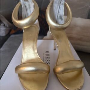 GUESS Gold Metallic Sandals
